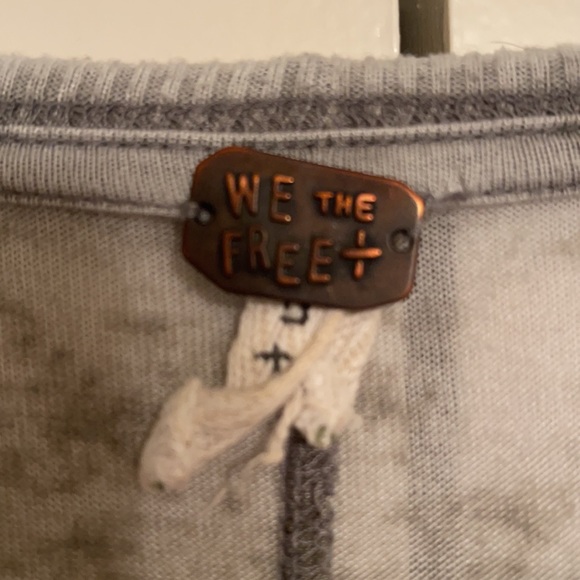 Free People burnout tee shirt | oversized tshirt | camo shirt - Picture 2 of 3